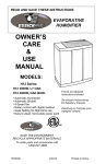 Essick H12 001 Owner`s manual