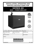 Burnham 8H Series Operating instructions