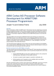 Cortex®-M3 processor software development for ARM7TDMI