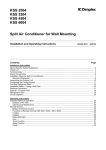 Dimplex KSS 2504 Operating instructions