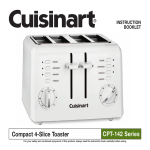 Cuisinart Compact 4-Slice Toaster CPT-142 Specifications