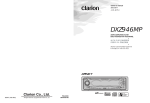 Clarion DXZ946MP Owner`s manual