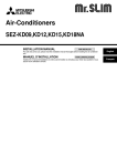 Mitsubishi Electric SEZ-KD12 Installation manual