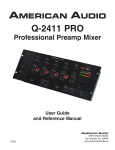 American Audio Q-2411 User guide