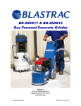 Blastrac bg-250g13 Operating instructions