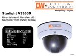 Digital Watchdog Starlight V3363DH User manual