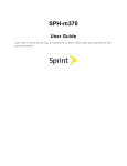 Samsung SPH-M370 User guide