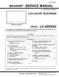 Sharp Aquos LC-42D~43U Service manual