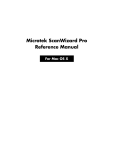 Microtek ScanWizard EZ User`s manual