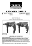 Draper 63172 Owner`s manual