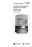 Schneider Electric ALTIVAR 58 TRX Installation guide