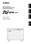 Yamaha DG100-212 Owner`s manual