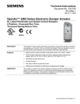 Siemens EA 746 Series Specifications