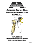 AIRLESSCO Prolight Contractor Series Instruction manual