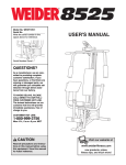 Weider WESY19511 User`s manual