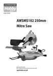 Axminster AWSMS102 Instruction manual