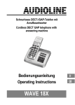 AUDIOLINE WAVE 18X Operating instructions