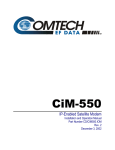 Comtech EF Data CIM-550 Specifications