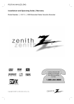 Zenith DVD-2220 Owner`s manual