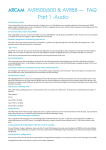 23425 AVR500/600 & AV888 — FAQ Part 1 -Audio