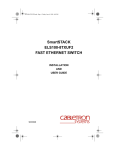 Cabletron Systems SmartSTACK ELS100-8TXUF2 User guide