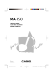 Casio MA150 User`s guide