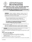 Comfort Flame CGEFP33PRC Operating instructions