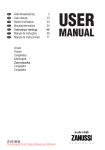 Zanussi ZFU 17 S User manual