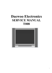 DAEWOO ELECTRONICS T008 Service manual