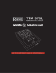 Rane TTM 57SL Operator`s manual