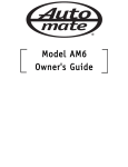 Auto Mate AM6.2 Installation guide