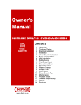 Defy 600 E Owner`s manual