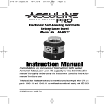 AccuLine 40-6537 Instruction manual