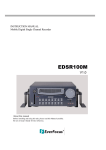 EverFocus EDSR100M Instruction manual