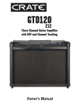 Crate GUITAR AMPLIFIER GTD120212 Owner`s manual