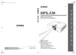 Yamaha DPX-530 Owner`s manual