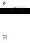 Daikin FBQ140C7VEB Installation manual