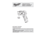 Milwaukee 2266-20 Laser TEMP-GUN Operator`s manual