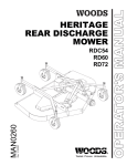 Woods S22CD Operator`s manual