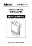 Rinnai RHFE-557FTR Service manual