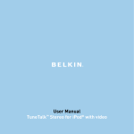 Belkin TuneTalk F8Z029ea User manual