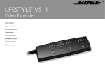 Bose Lifestyle VS-1 Specifications