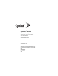 Samsung Sprint 411 User`s guide