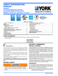 York 15 SEER - CZE Specifications