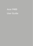 Acer P400 User guide