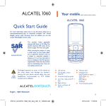 Alcatel 1060 User manual