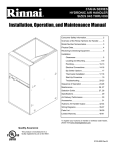 Rinnai V1616WC Specifications