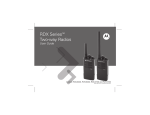 Motorola XU1100 - XTN Series UHF Operating instructions