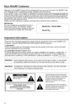 Sharp XG-E1200U Instruction manual