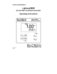 EUTECH INSTRUMENTS ALPHA CON 500 2-WIRE TRANSMITTER Operating instructions